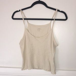 Brandy Melville light yellow tank top